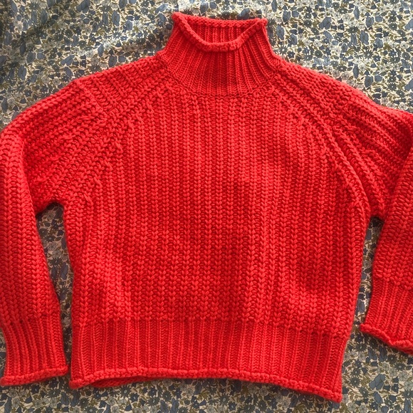 NWOT Minkpink neon pink roll neck sweater XS - Picture 4 of 5